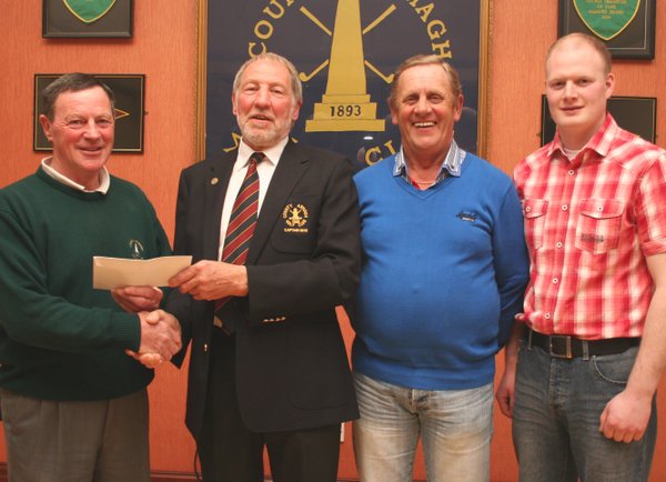 County Armagh Golf Club Captain is pictured with winners of the 4-ball Classic competition Tommy Mackin, Basil Jolly and Gerard O’Callaghan. Danny McGee was the fourth member of the winning team